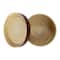 Hello Honey® 6.25" Caramel Brown Round Lacquered Bamboo Container with Lid